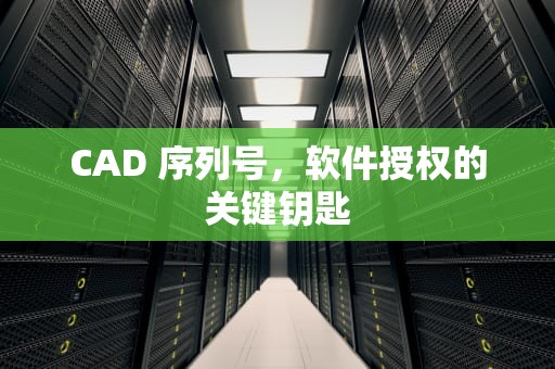 CAD 序列号，软件授权的关键钥匙