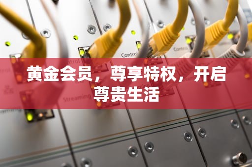 黄金会员，尊享特权，开启尊贵生活
