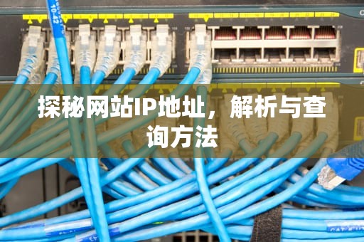 探秘网站IP地址，解析与查询方法