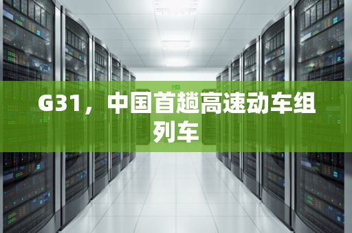 G31，中国首趟高速动车组列车