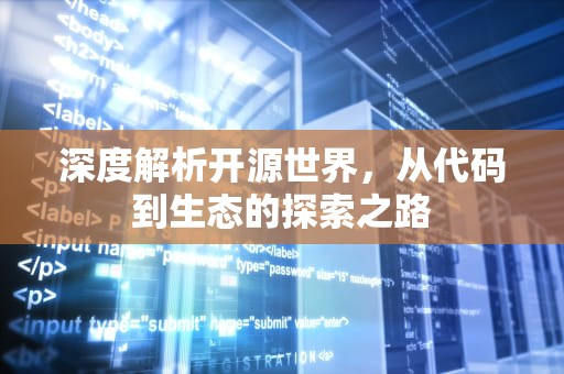深度解析开源世界，从代码到生态的探索之路
