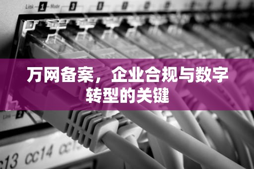 万网备案，企业合规与数字转型的关键