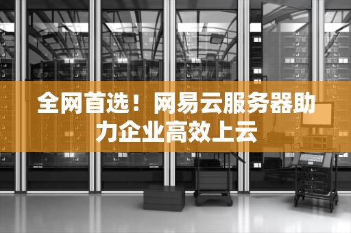 全网首选！网易云服务器助力企业高效上云