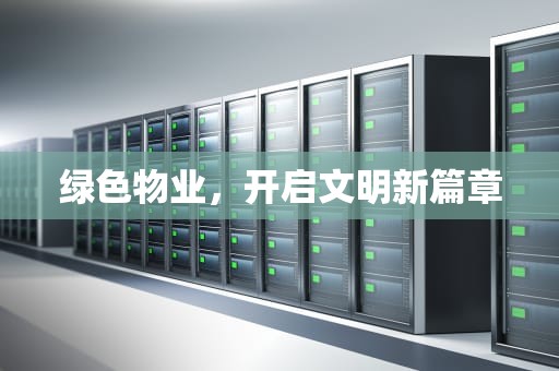 绿色物业，开启文明新篇章
