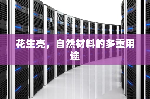 花生壳，自然材料的多重用途