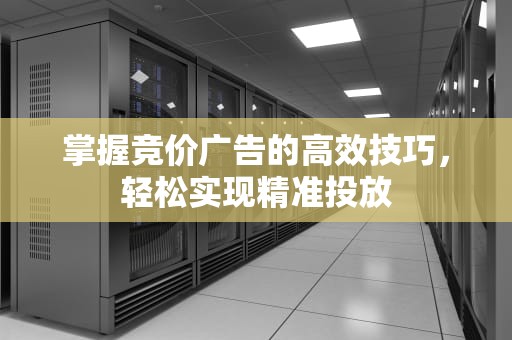 掌握竞价广告的高效技巧，轻松实现精准投放