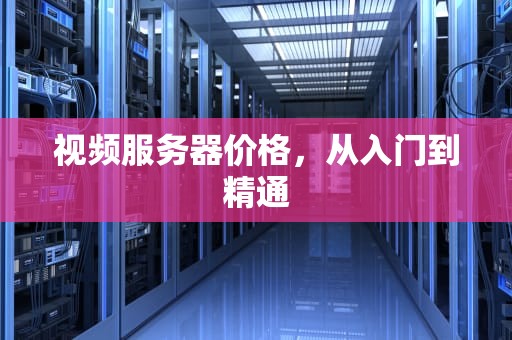 视频服务器价格，从入门到精通