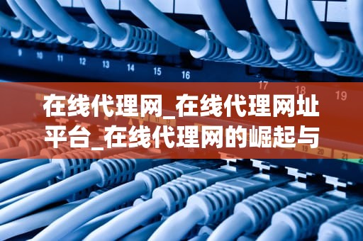 在线代理网_在线代理网址平台_在线代理网的崛起与应用