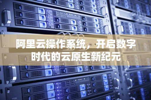 阿里云操作系统，开启数字时代的云原生新纪元