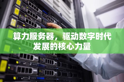 算力服务器，驱动数字时代发展的核心力量