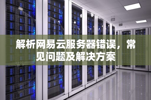 解析网易云服务器错误，常见问题及解决方案