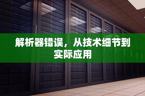 解析器错误，从技术细节到实际应用