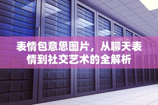 表情包意思图片，从聊天表情到社交艺术的全解析