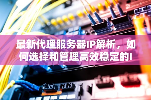 最新代理服务器IP解析，如何选择和管理高效稳定的IP资源