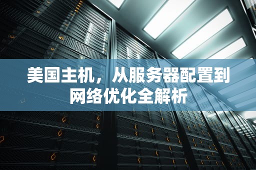 美国主机，从服务器配置到网络优化全解析