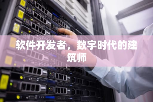 软件开发者，数字时代的建筑师