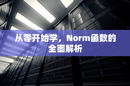从零开始学，Norm函数的全面解析