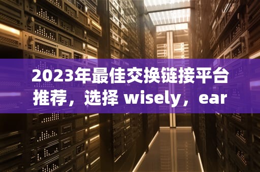 2023年最佳交换链接平台推荐，选择 wisely，earned more