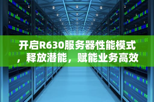 开启R630服务器性能模式，释放潜能，赋能业务高效运行