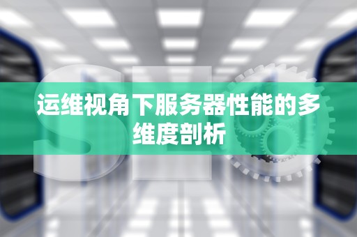 运维视角下服务器性能的多维度剖析