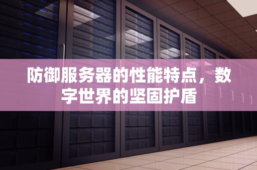 防御服务器的性能特点，数字世界的坚固护盾