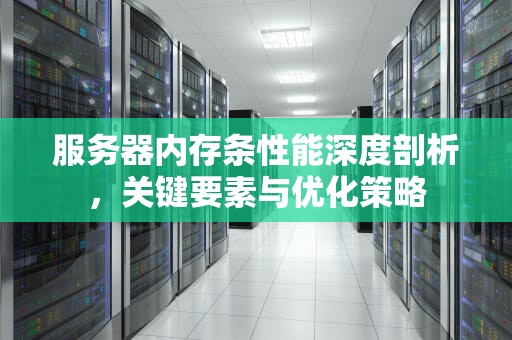 服务器内存条性能深度剖析，关键要素与优化策略