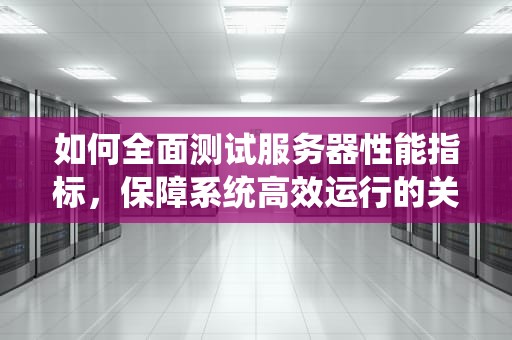 如何全面测试服务器性能指标，保障系统高效运行的关键步骤