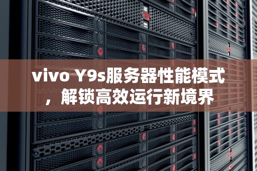 vivo Y9s服务器性能模式，解锁高效运行新境界