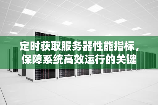 定时获取服务器性能指标，保障系统高效运行的关键
