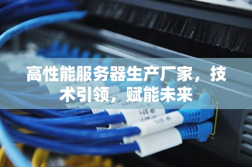 高性能服务器生产厂家，技术引领，赋能未来