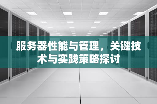 服务器性能与管理，关键技术与实践策略探讨