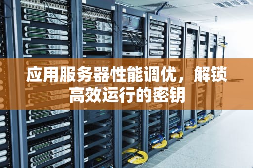 应用服务器性能调优，解锁高效运行的密钥
