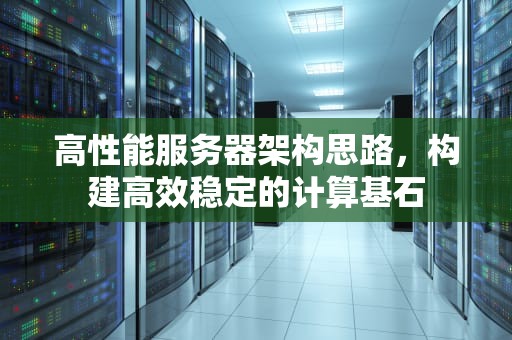 高性能服务器架构思路，构建高效稳定的计算基石