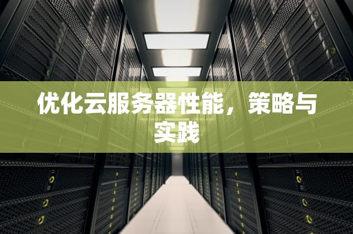 优化云服务器性能，策略与实践