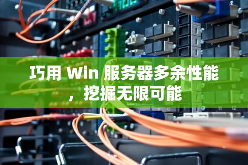 巧用 Win 服务器多余性能，挖掘无限可能