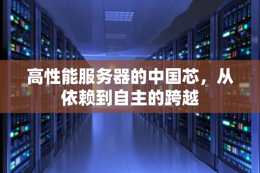 高性能服务器的中国芯，从依赖到自主的跨越
