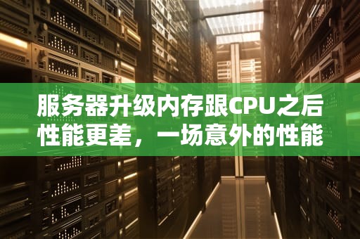 服务器升级内存跟CPU之后性能更差，一场意外的性能困境
