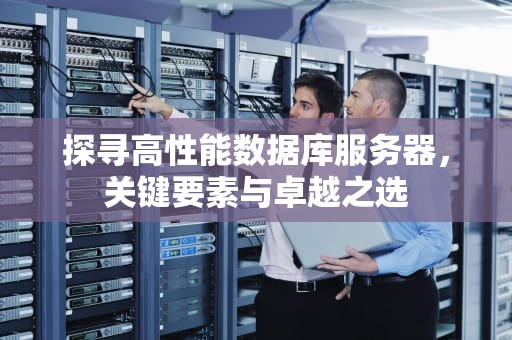 探寻高性能数据库服务器，关键要素与卓越之选