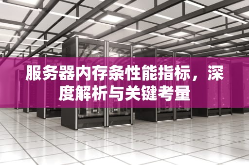 服务器内存条性能指标，深度解析与关键考量