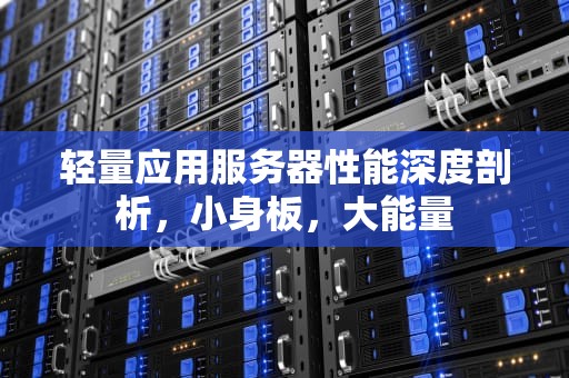 轻量应用服务器性能深度剖析，小身板，大能量