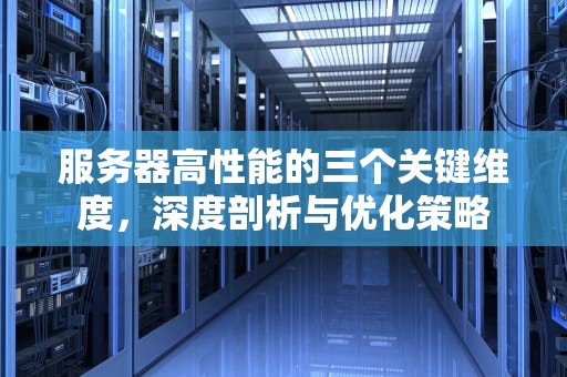 服务器高性能的三个关键维度，深度剖析与优化策略