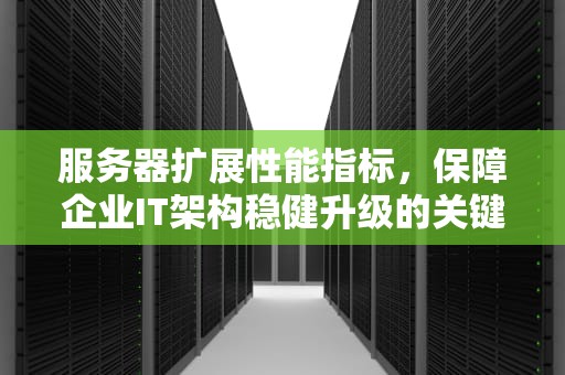 服务器扩展性能指标，保障企业IT架构稳健升级的关键要素