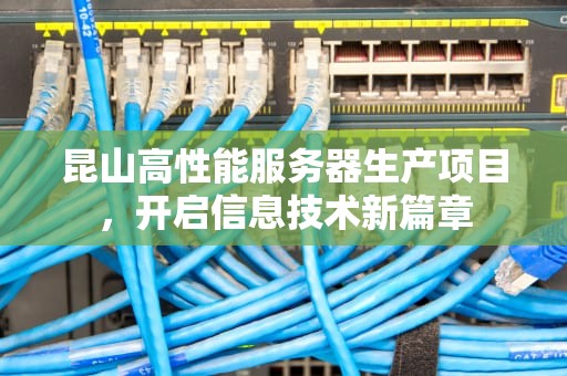 昆山高性能服务器生产项目，开启信息技术新篇章