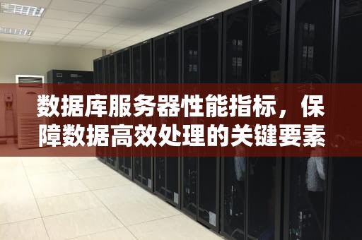 数据库服务器性能指标，保障数据高效处理的关键要素