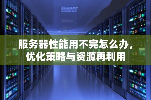 服务器性能用不完怎么办，优化策略与资源再利用