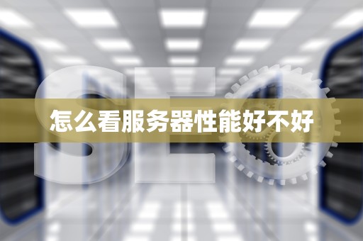 怎么看服务器性能好不好