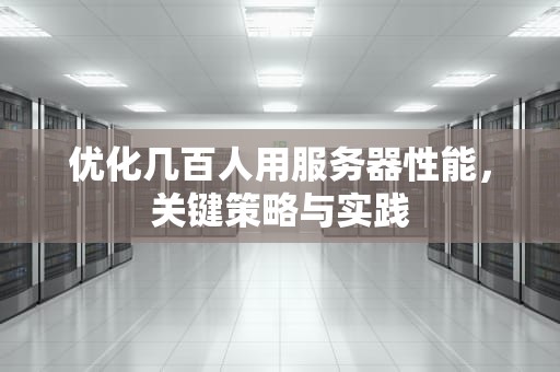 优化几百人用服务器性能，关键策略与实践
