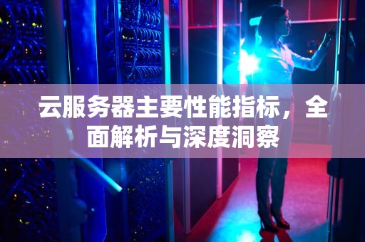 云服务器主要性能指标，全面解析与深度洞察