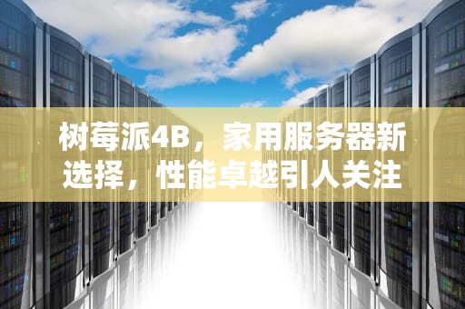 树莓派4B，家用服务器新选择，性能卓越引人关注