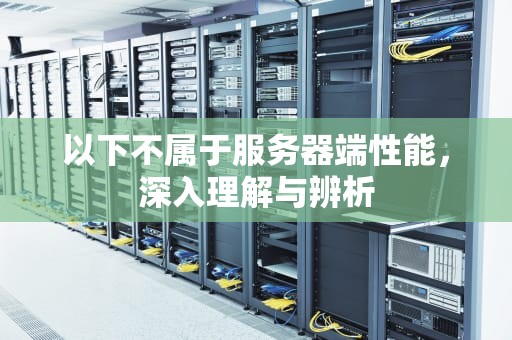 以下不属于服务器端性能，深入理解与辨析